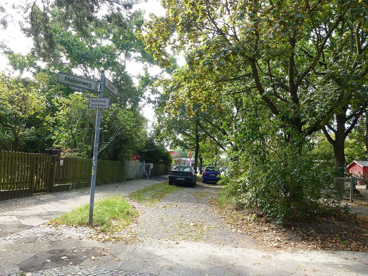 Kleestraße in Berlin-Rudow, 2014; keine Aufnahme der Unterkunft.